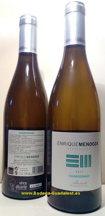 Chardonnay blanco 2017 Enrique Mendoza